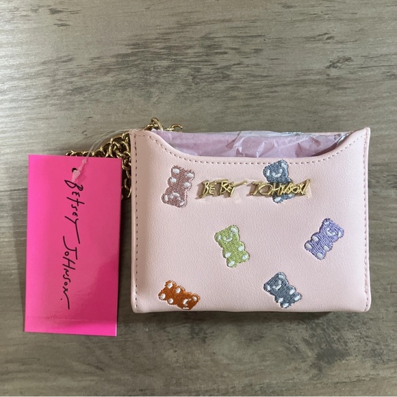 Betsey Johnson Blush & Multi Gummy Bear Wallet with Card Case-NWT - Picture 4 of 5